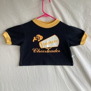 Vintage third Street Colorado Buffaloes cheerleader Kids shirt size 3 USA made